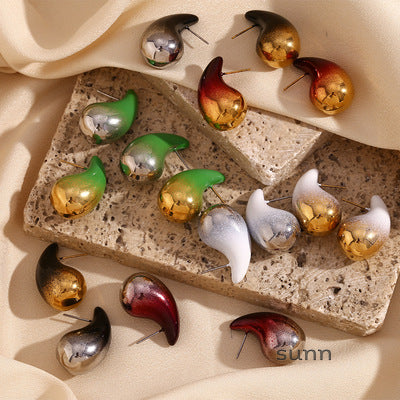 Brailynn Gilded Ocean Charm Hoops [CJ1CO3VM]