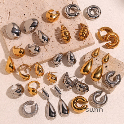 Brailynn Gilded Ocean Charm Hoops [BI1WTVKR]