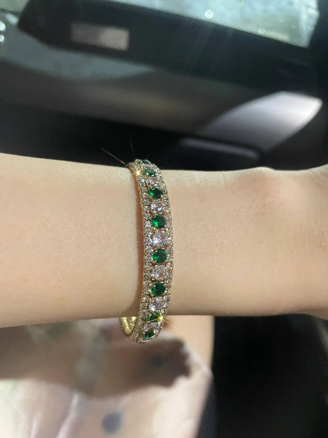 Bralynn Emerald Starry Bangle
