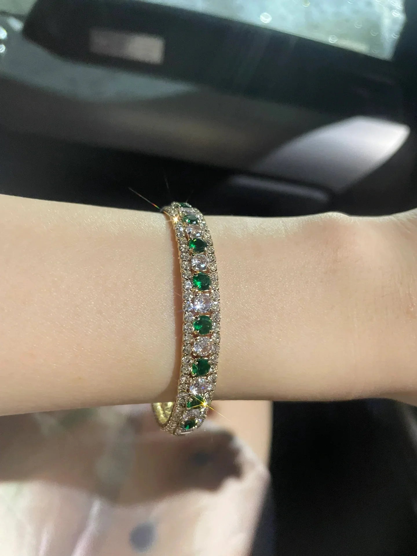 Bralynn Emerald Starry Bangle