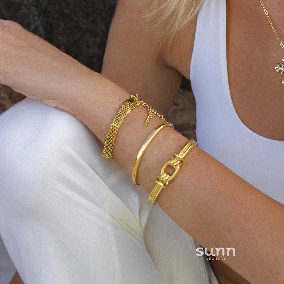 Bralynn Luxe Open Cuff Bracelet [FPQ7RTIN]