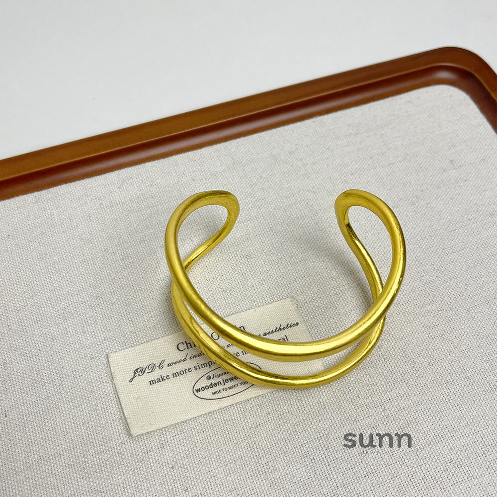 Brandy Corrugated Open Cuff [EWP1DI90]