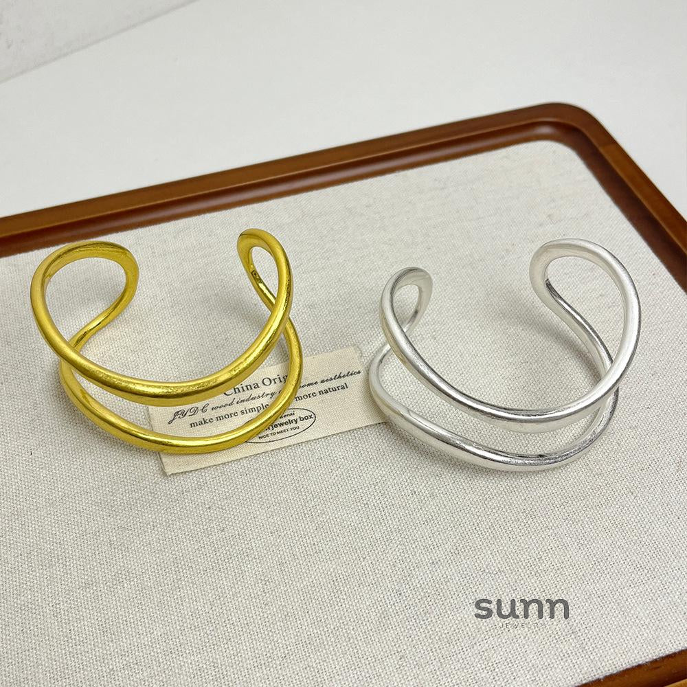 Brandy Corrugated Open Cuff [KZJ7WJSD]
