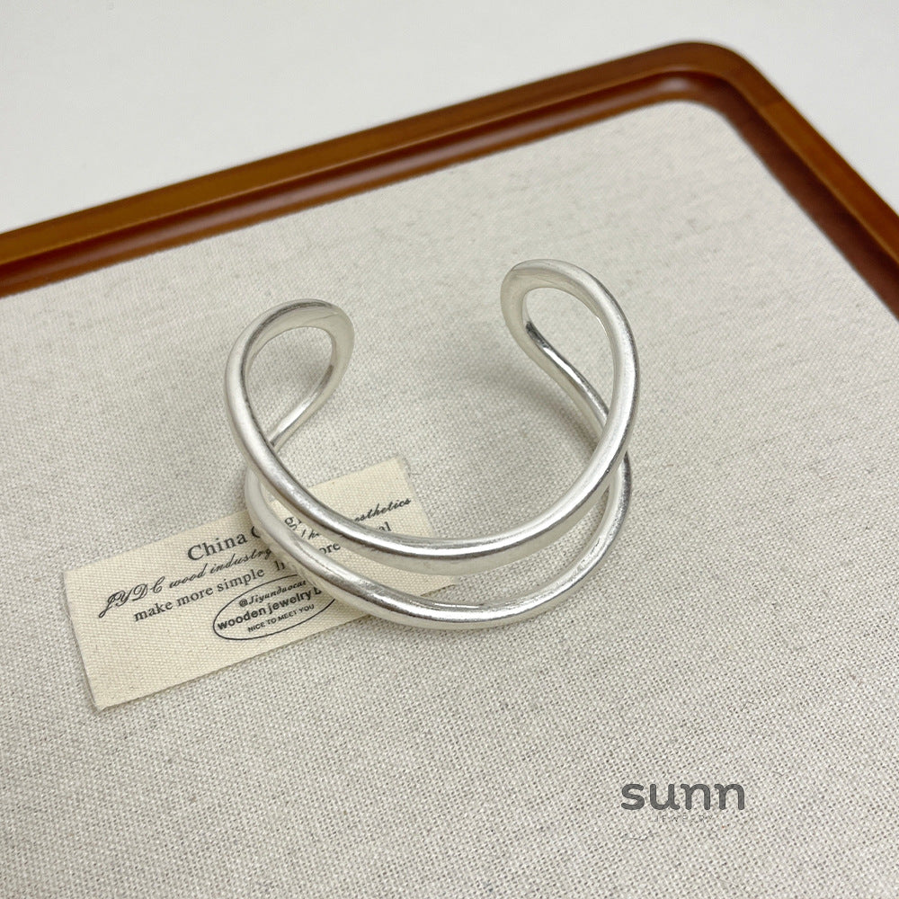 Brandy Corrugated Open Cuff [H8JVDHV8]