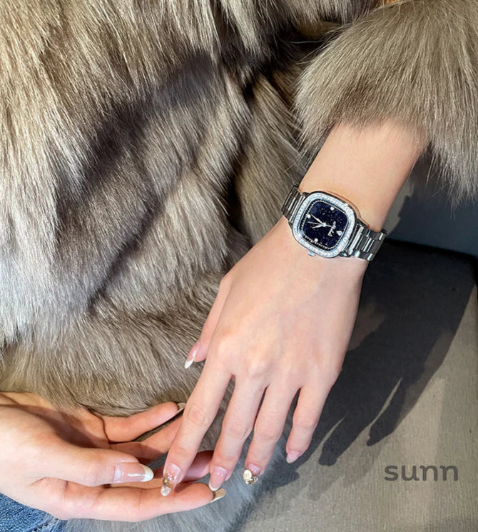 Brandy Starry Square Watch
