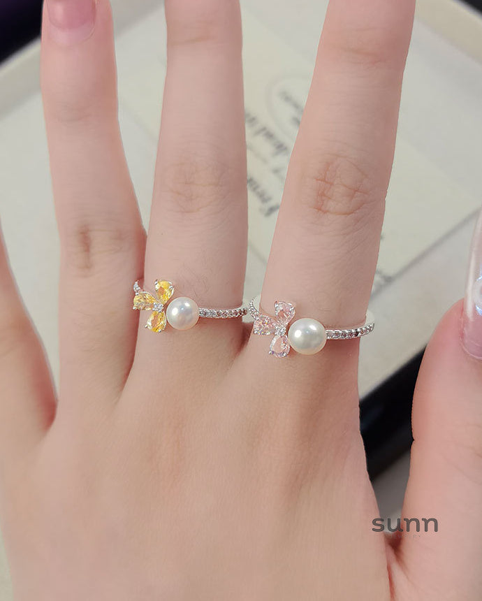 Braxton Petal Pearl Ring [8422Q79S]