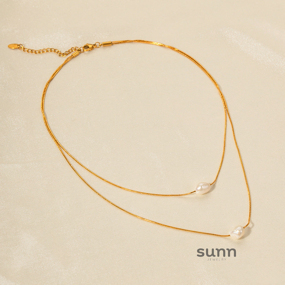 Brayleigh Lustrous Pearl Necklace [CH2EBAXJ]