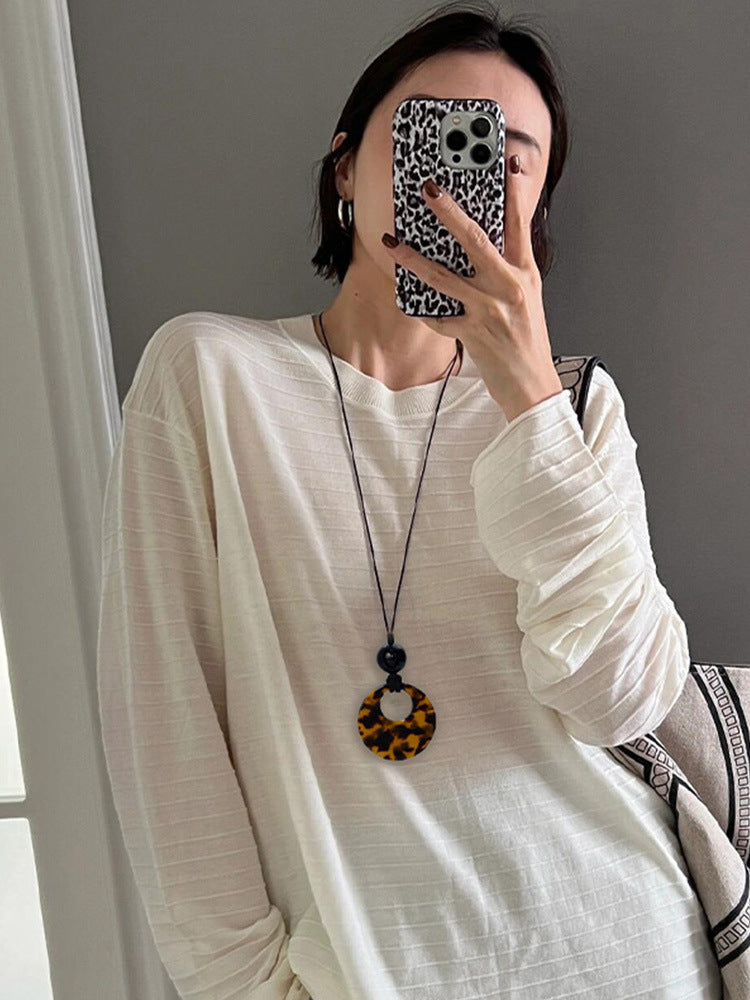 Brayleigh Tortoiseshell Buckle Necklace [1WVVGPWG]