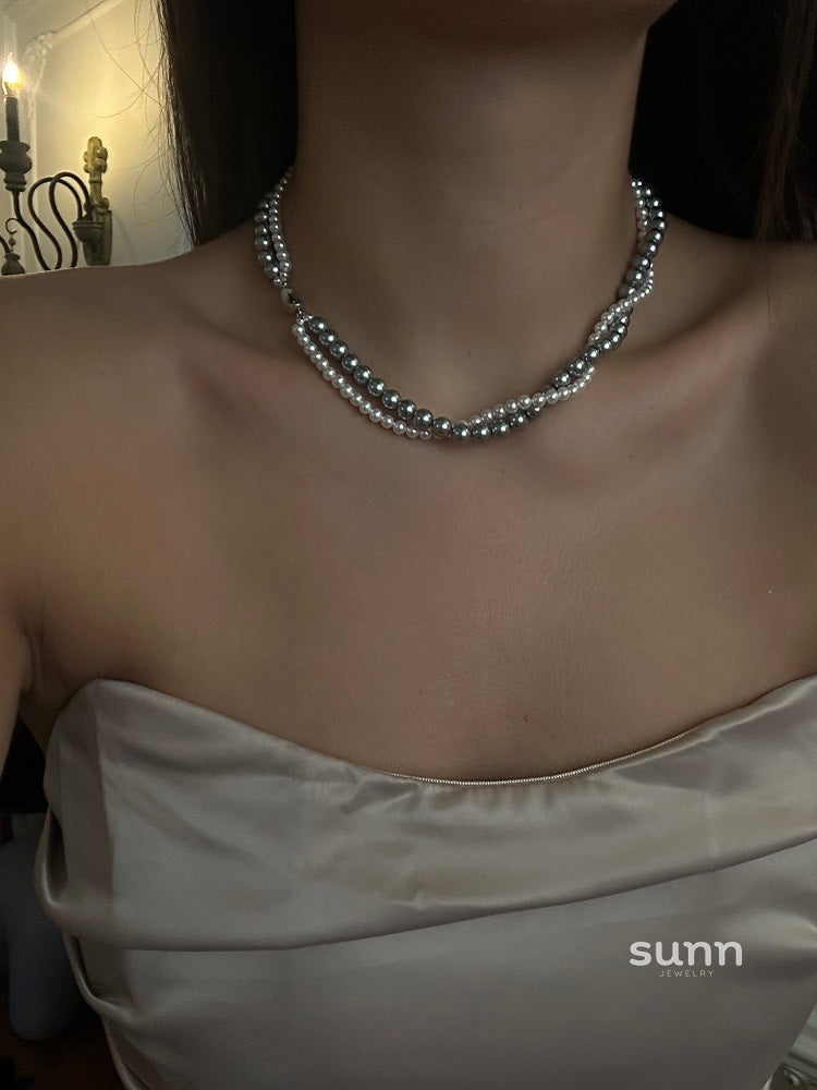 Braylen Pearl Layered Necklace [UJSFHB58]