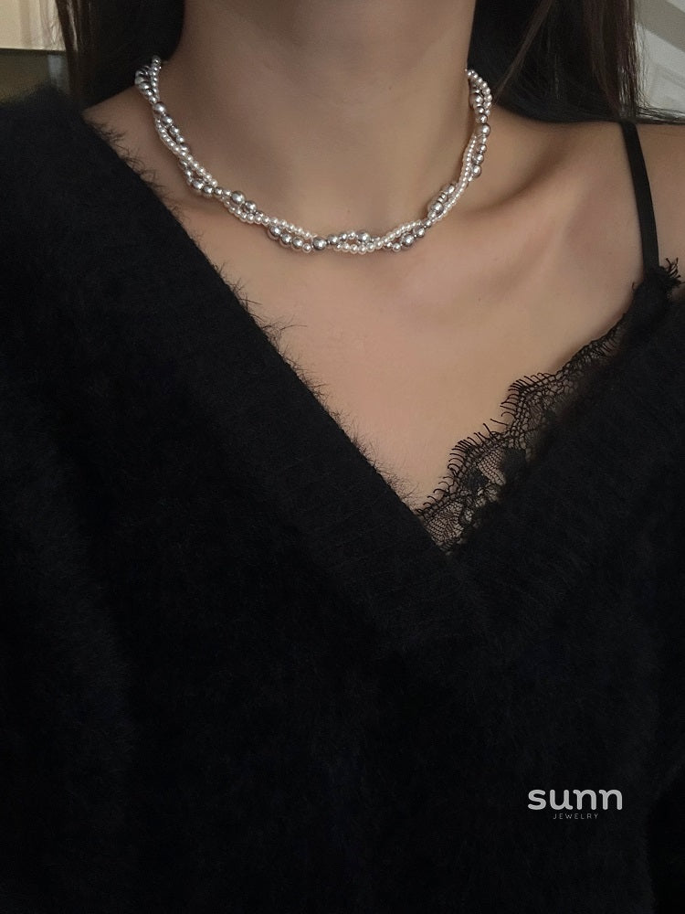 Braylen Pearl Layered Necklace [GU1G6M8D]