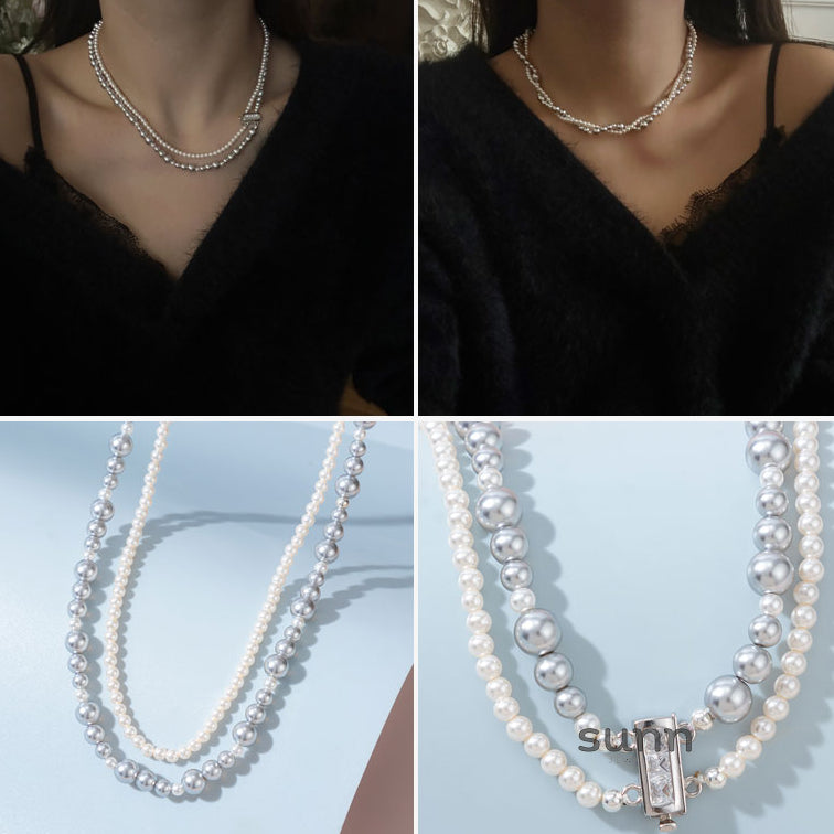 Braylen Pearl Layered Necklace [CZUV9XN6]