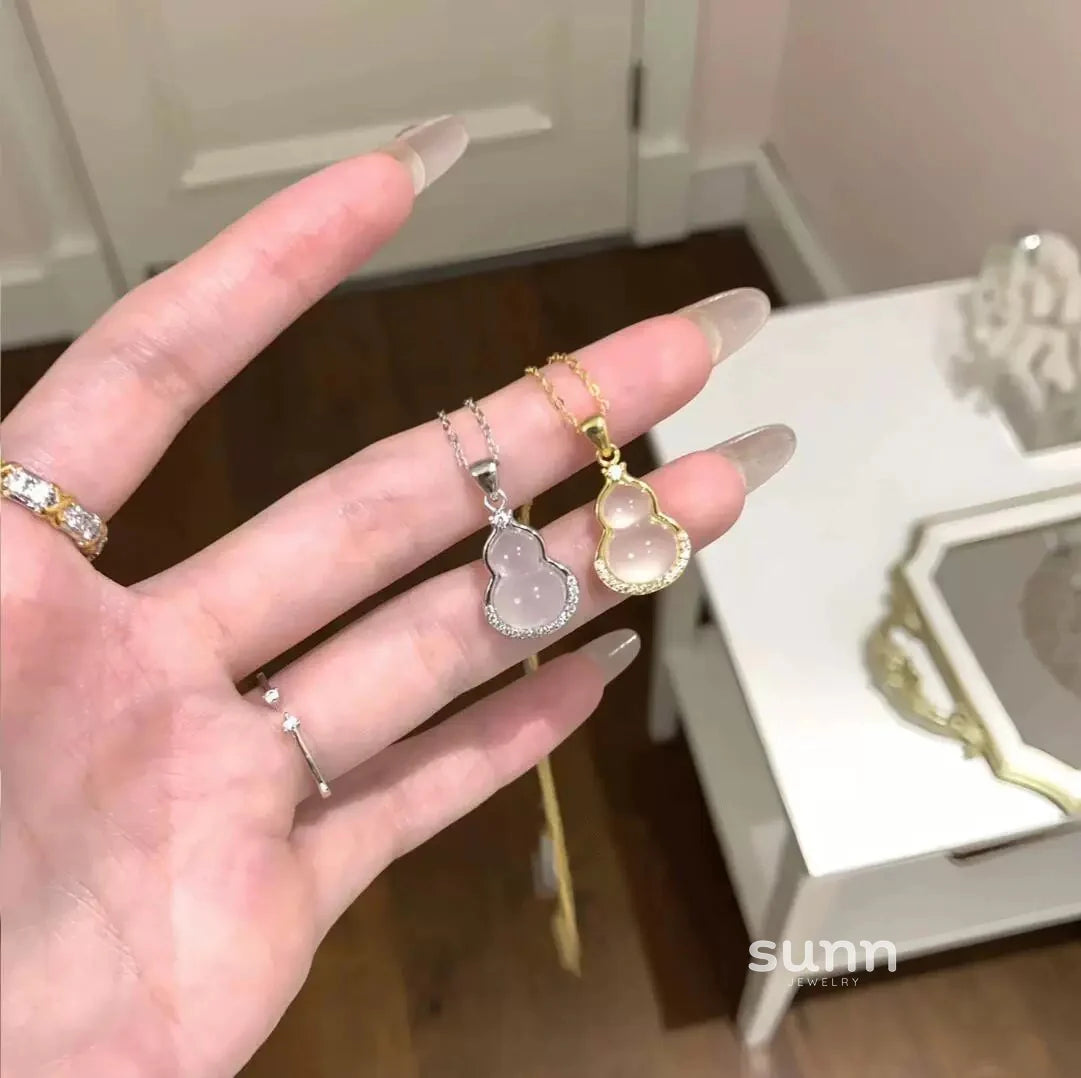 Brayley Sparkling Gourd Pendant Necklace