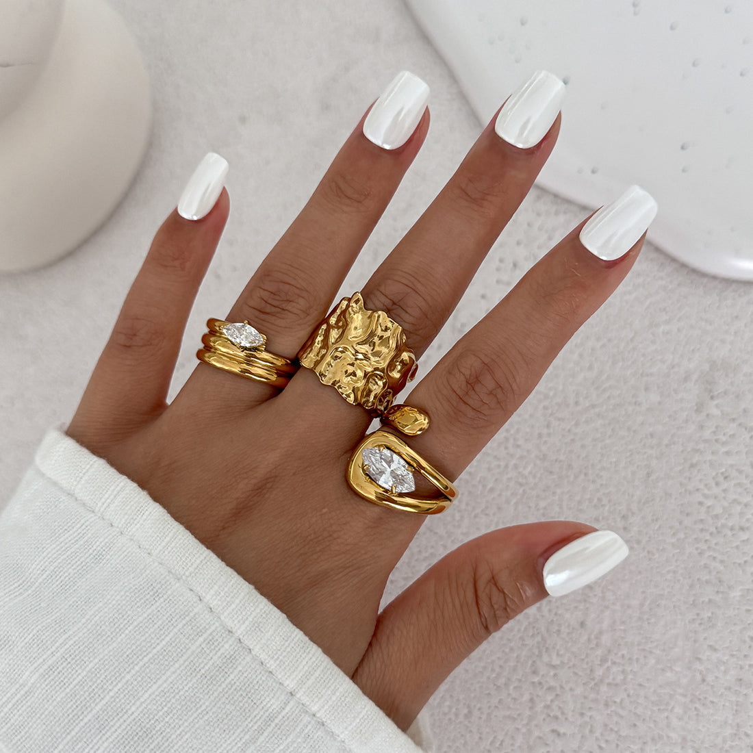 Braylie Irregular Open Ring Set [9ZD5CLCJ]