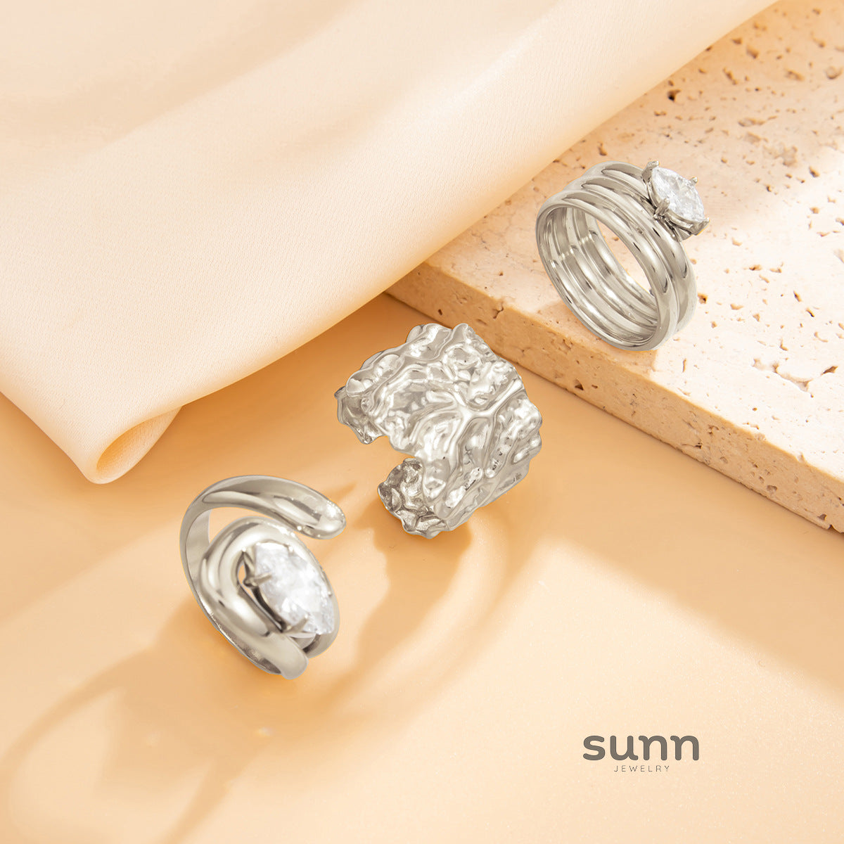 Braylie Irregular Open Ring Set [CB79XJSK]