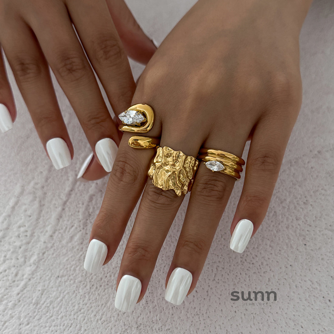 Braylie Irregular Open Ring Set [9ZD5CLCJ]