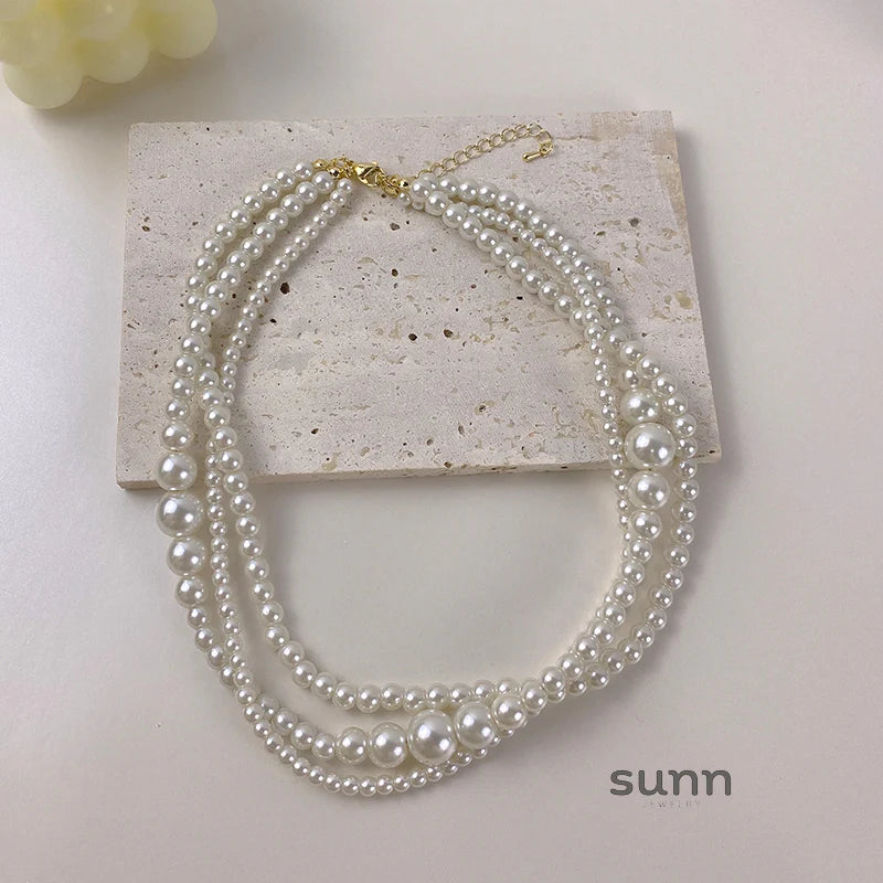Brecklyn Layered Pearl Necklace