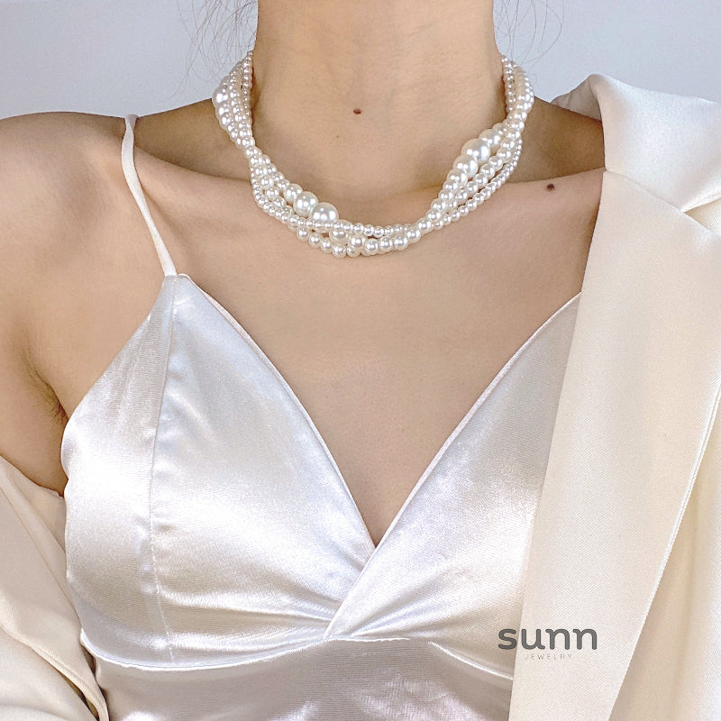 Brecklyn Layered Pearl Necklace