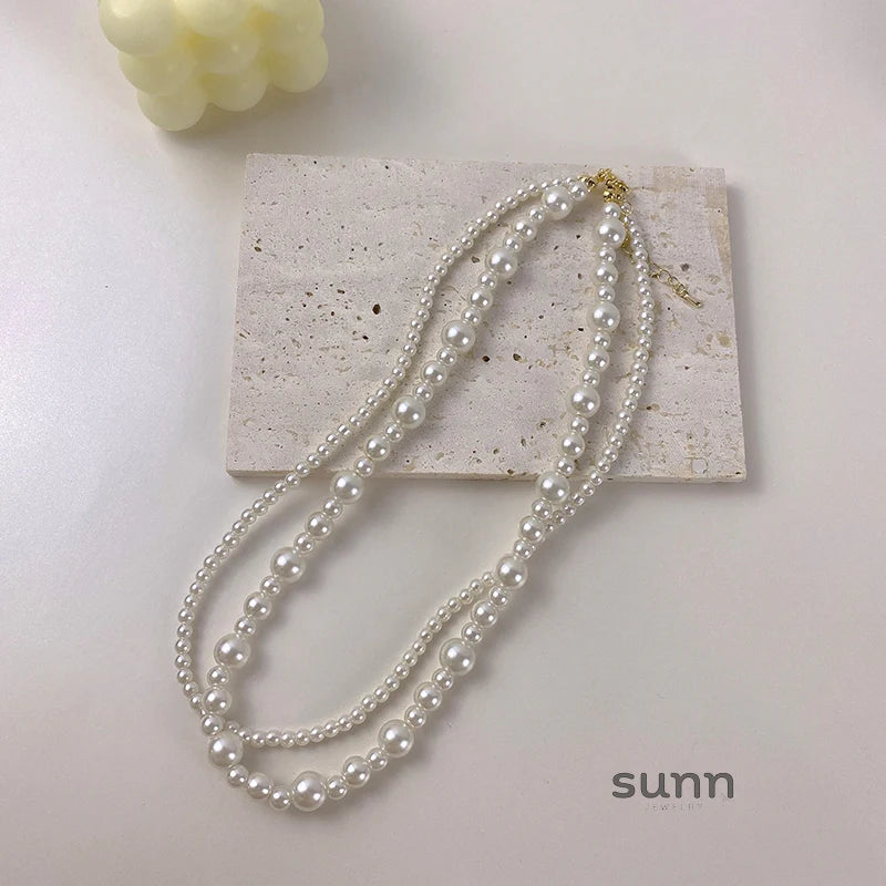 Brecklyn Layered Pearl Necklace