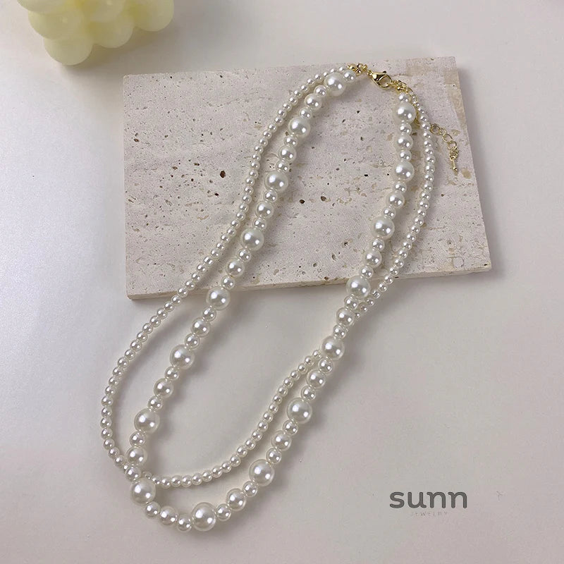 Brecklyn Layered Pearl Necklace