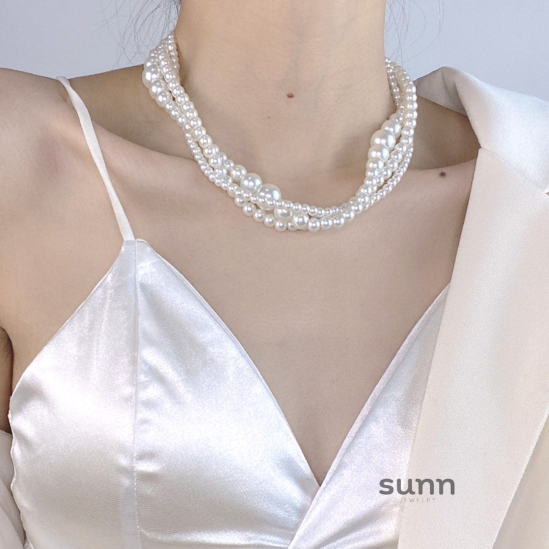 Brecklyn Layered Pearl Necklace