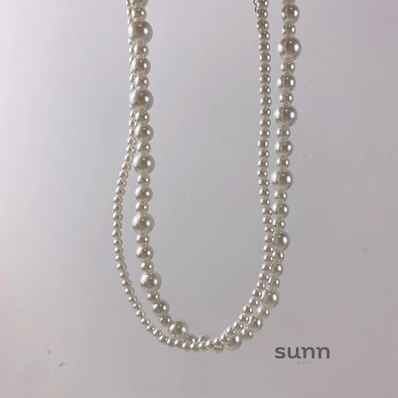 Brecklyn Layered Pearl Necklace