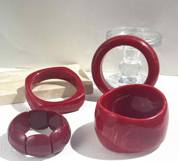 Brenlee Sculptural Resin Bangle [ULTCYOHK]