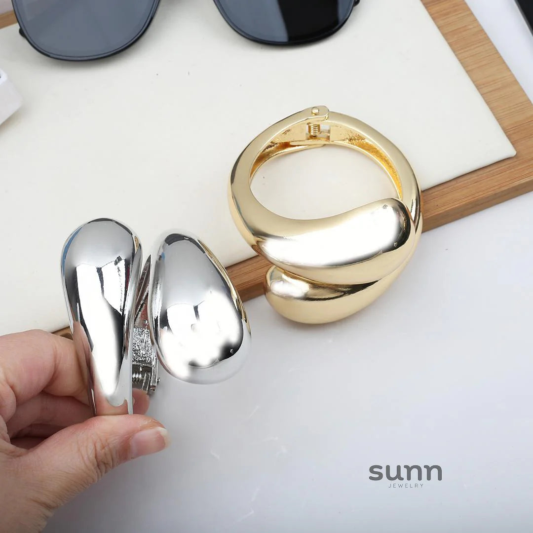 Brennley Sculptural Teardrop Cuff