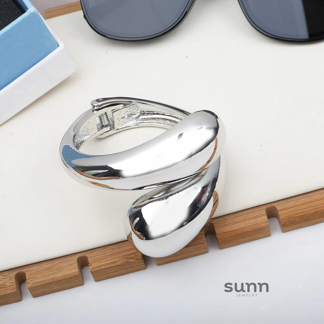 Brennley Sculptural Teardrop Cuff