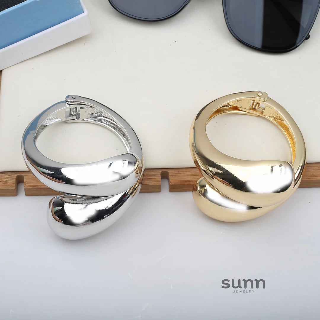 Brennley Sculptural Teardrop Cuff