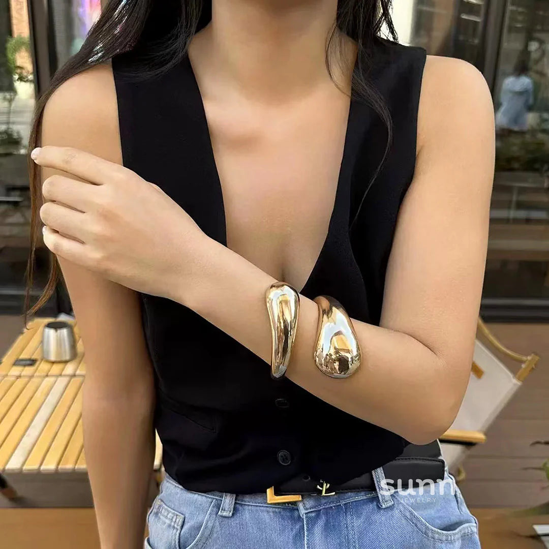 Brennley Sculptural Teardrop Cuff