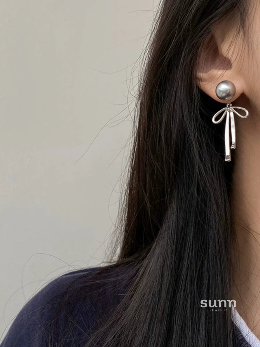 Brezlyn Convertible Pearl Earrings