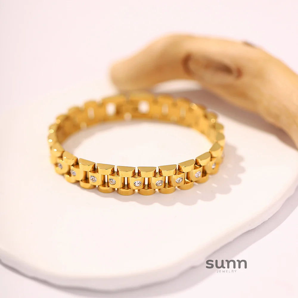 Brianna Gold Link Bracelet