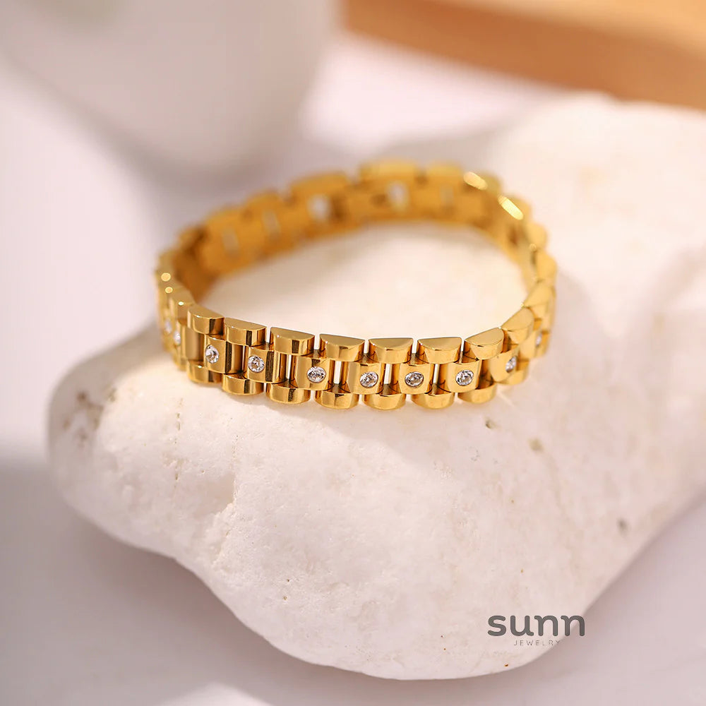 Brianna Gold Link Bracelet