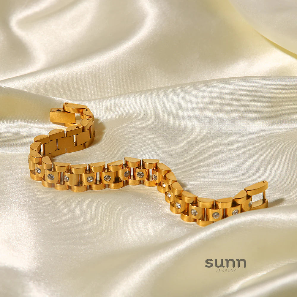 Brianna Gold Link Bracelet