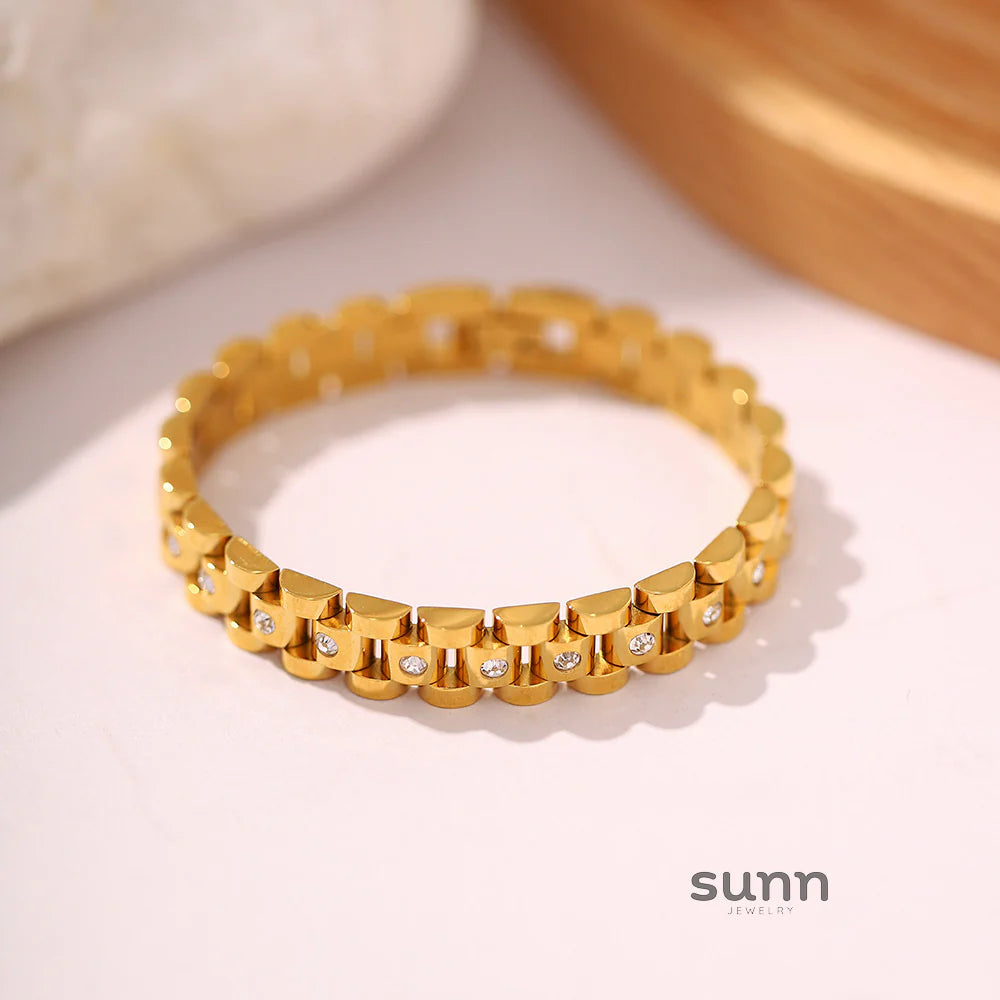 Brianna Gold Link Bracelet