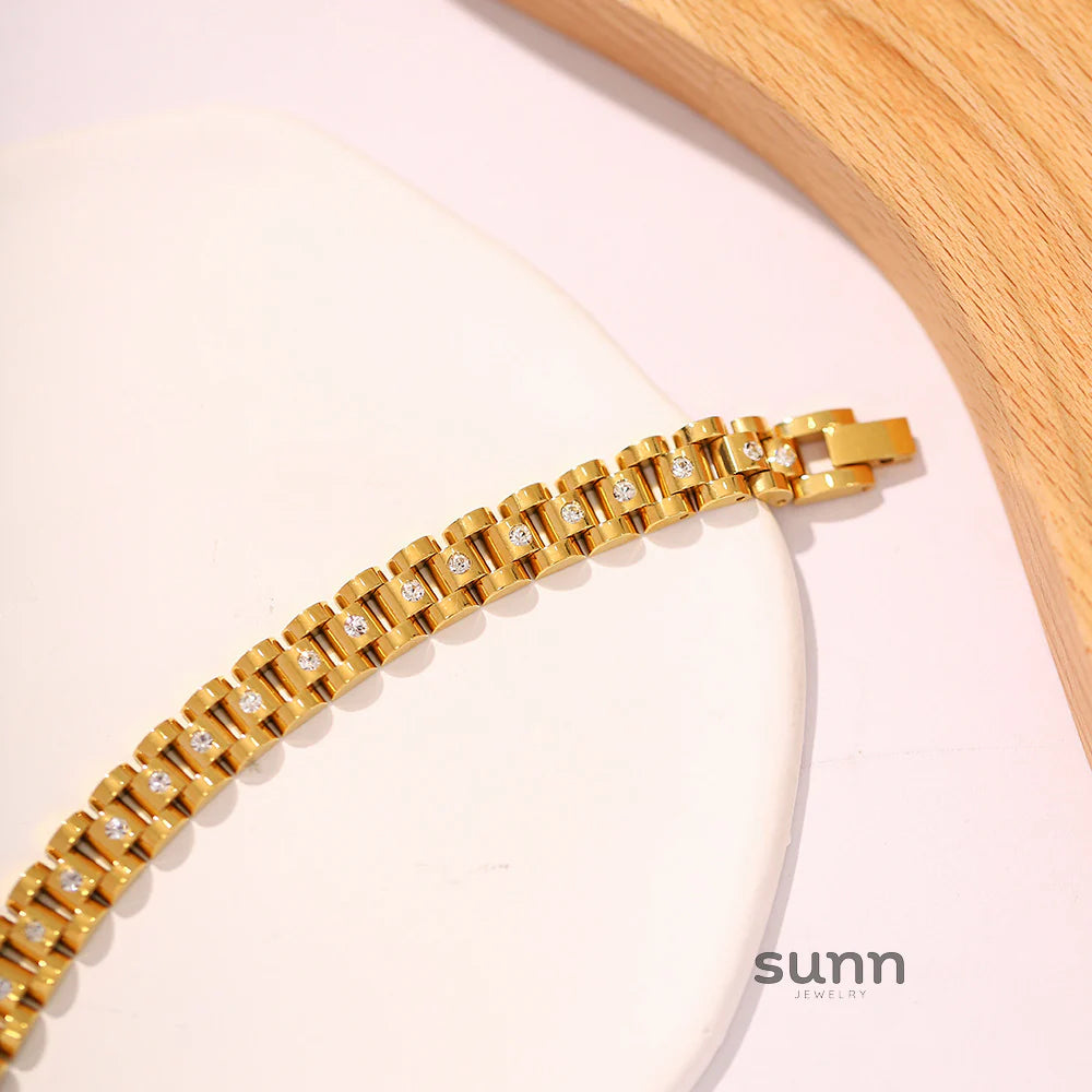 Brianna Gold Link Bracelet