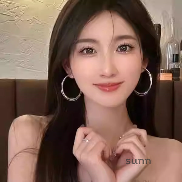 Bridget Dazzling Double Hoop Earrings [YXMUI8CQ]