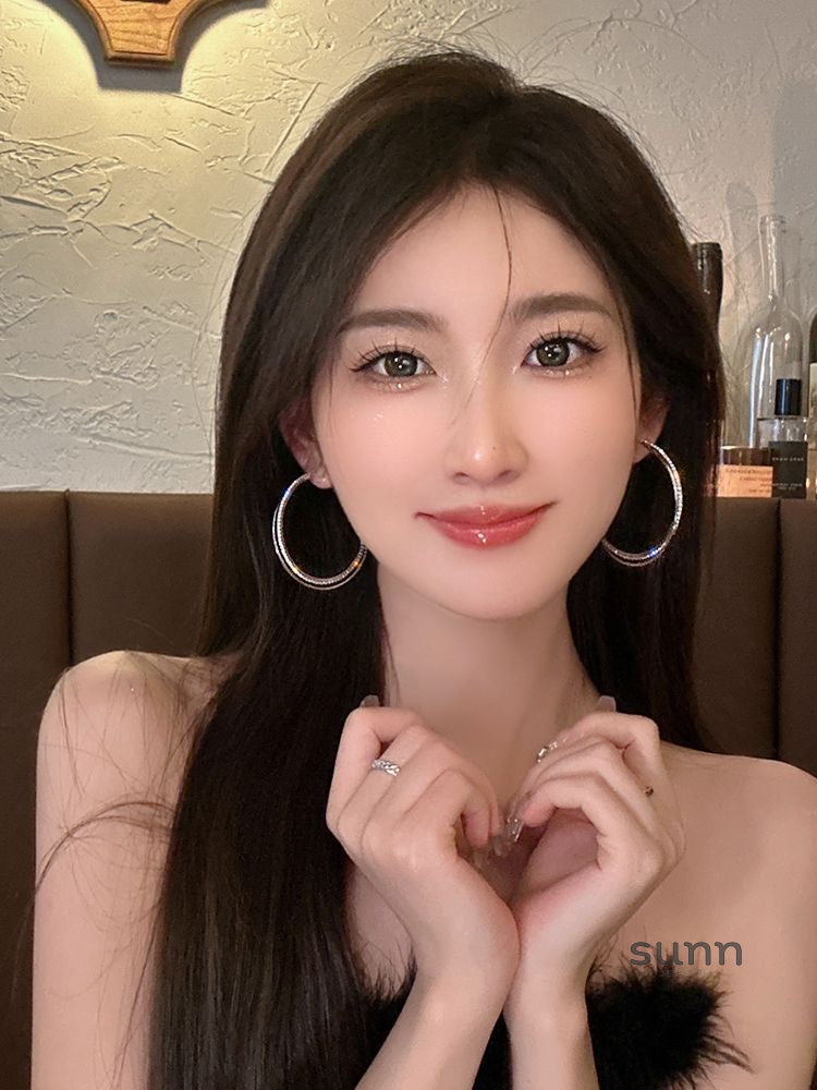 Bridget Dazzling Double Hoop Earrings [GBRW2W2S]