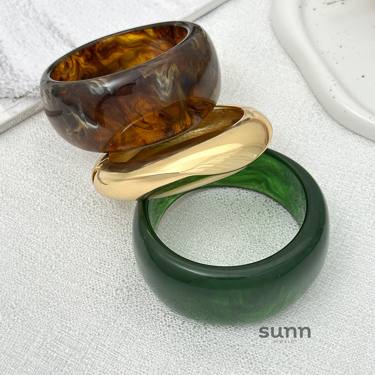 Bridget Marbled Cuff Bracelet [2CYOU7QX]