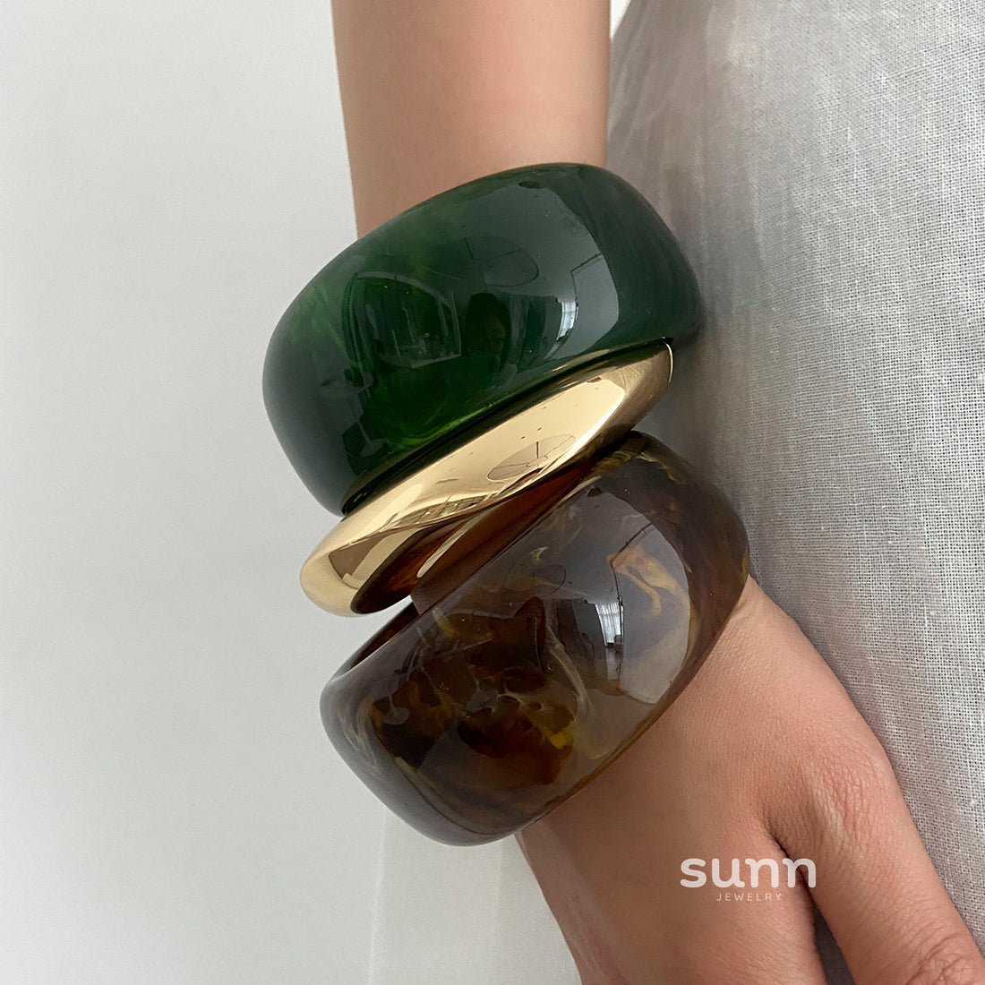 Bridget Marbled Cuff Bracelet [8BFGNVL0]