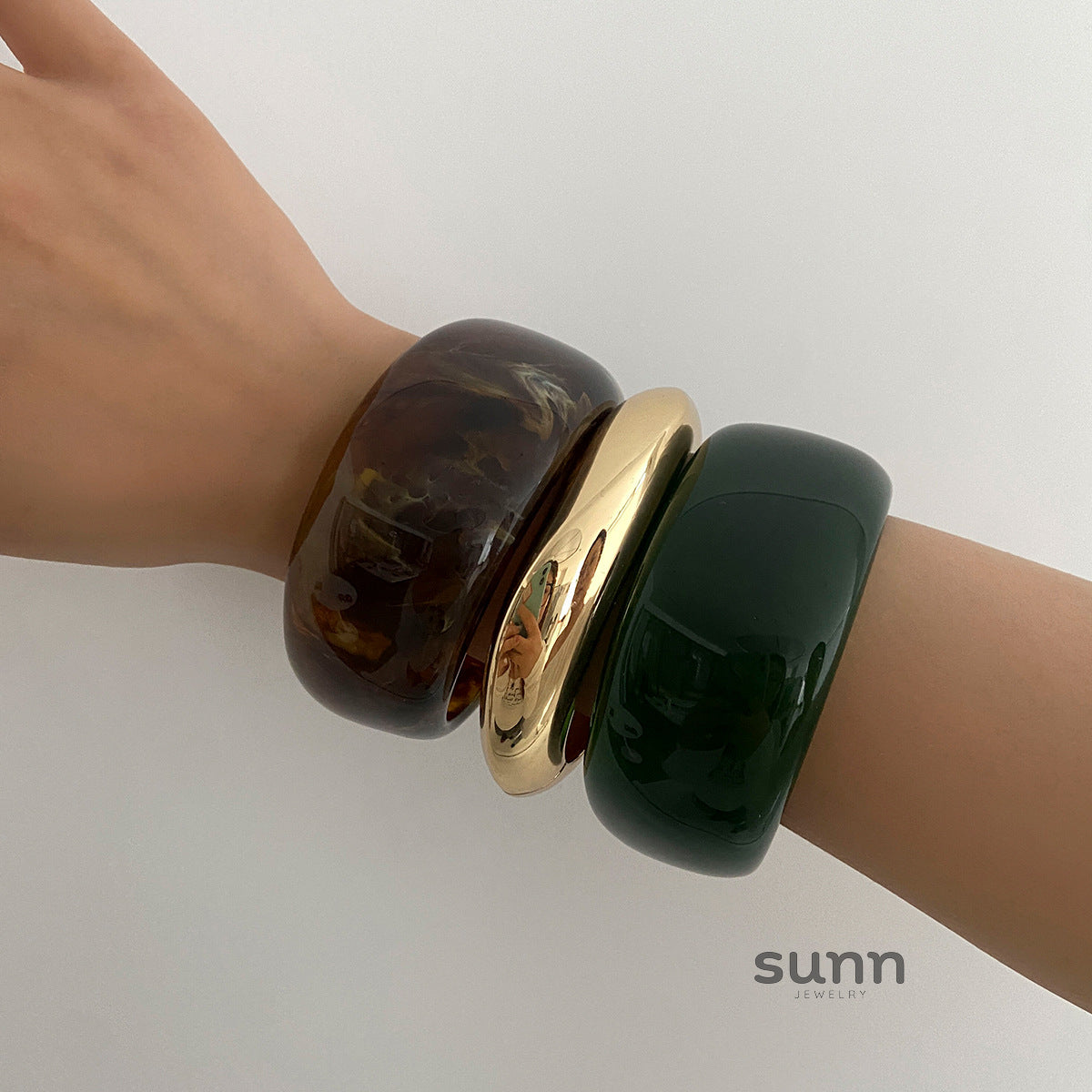 Bridget Marbled Cuff Bracelet [RI13TDAS]