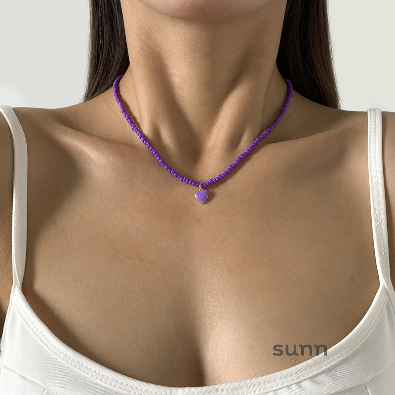 Brie Candy Heart Necklace
