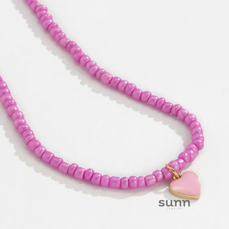 Brie Candy Heart Necklace