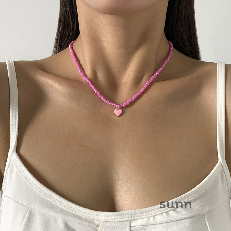 Brie Candy Heart Necklace