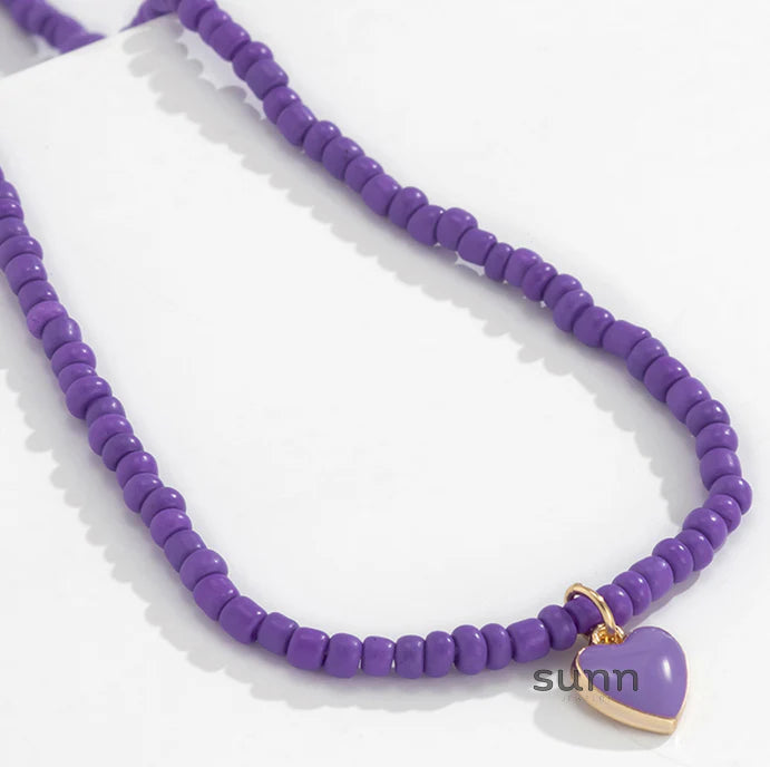 Brie Candy Heart Necklace