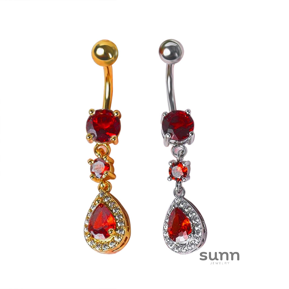 Brie Water Drop Navel Ring [3DA6S3K0]