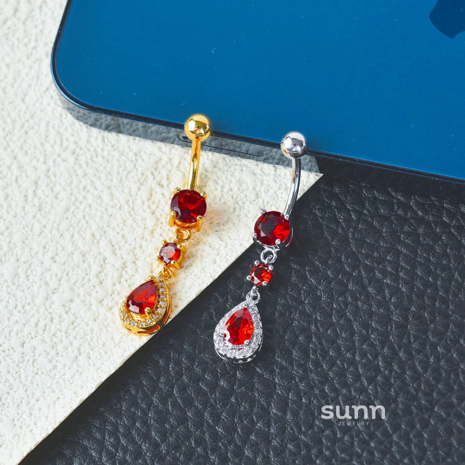 Brie Water Drop Navel Ring [DVA8RRTY]