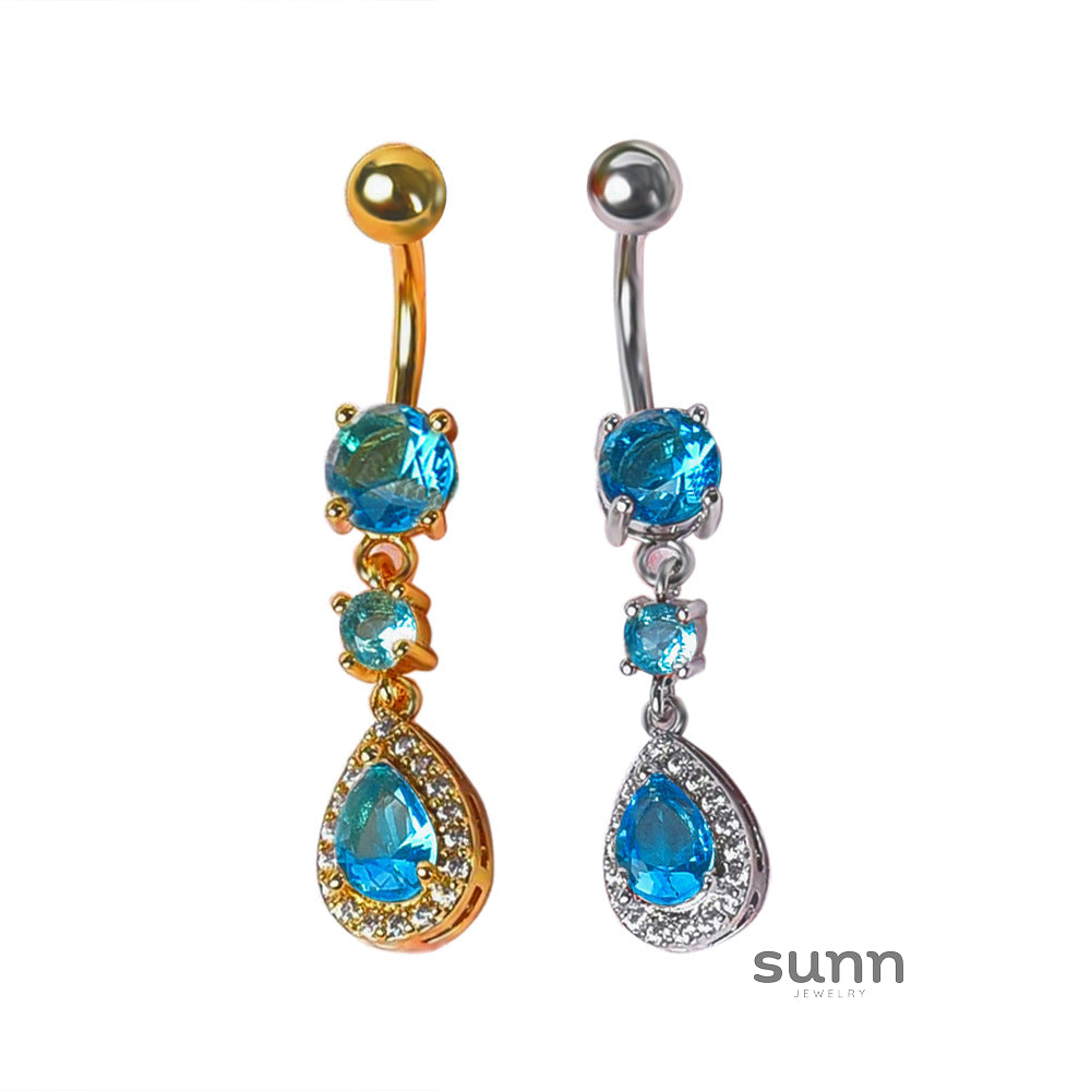 Brie Water Drop Navel Ring [OI42RIE8]