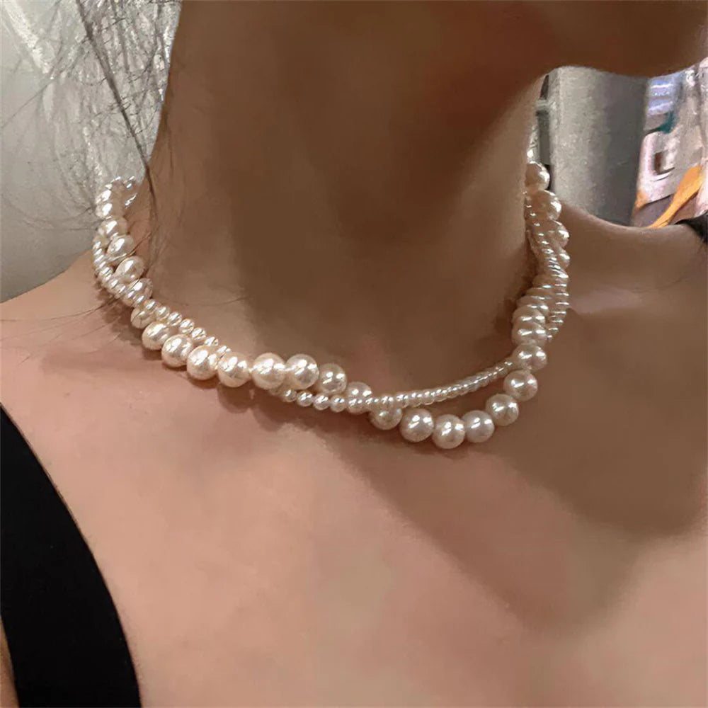 Brienne Layered Pearl Necklace