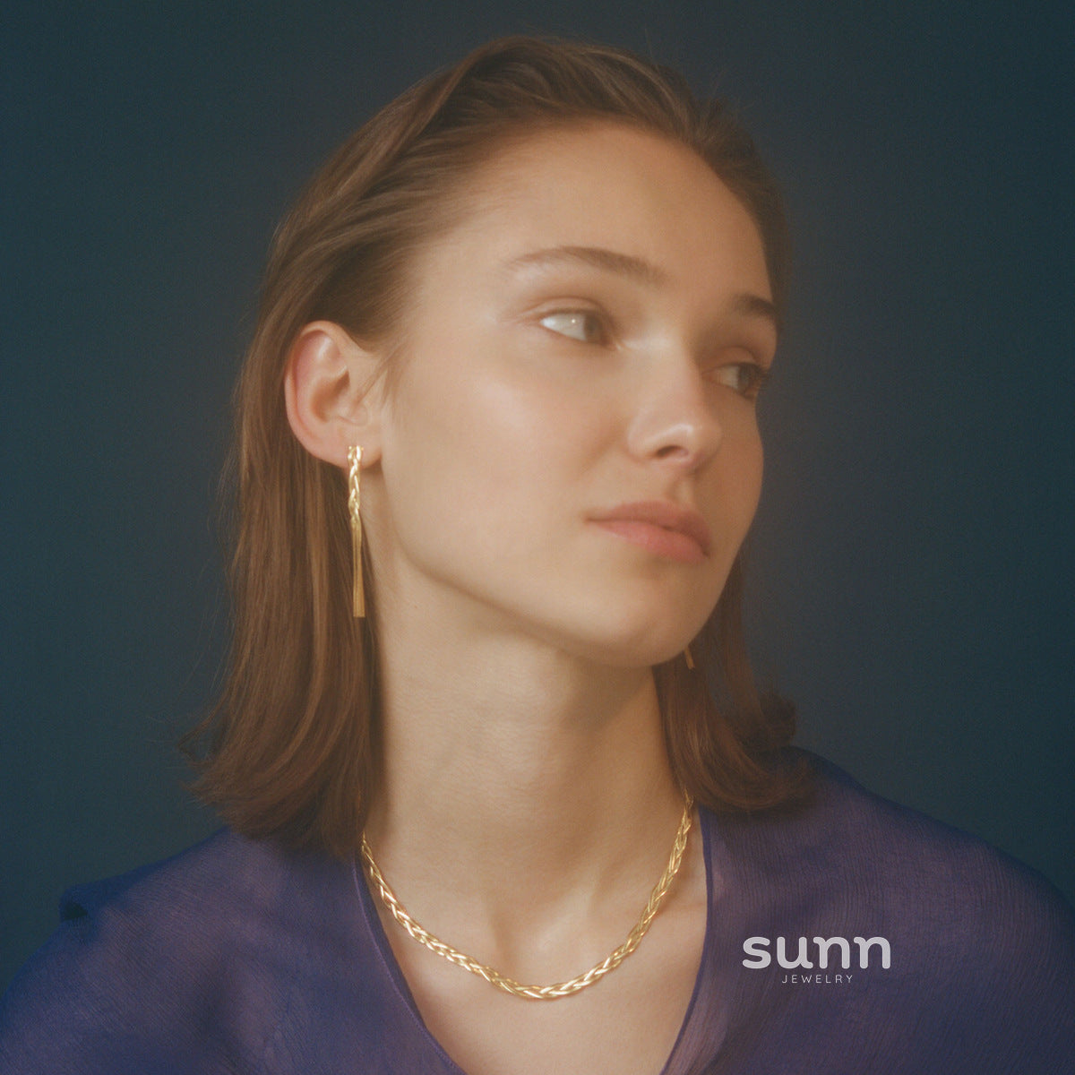 Brighton Gold Herringbone Necklace [FRHUITNM]
